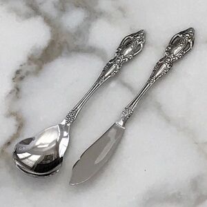 Oneida Stainless Steel Monte Carlo Master Butter Knife & Sugar Spoon